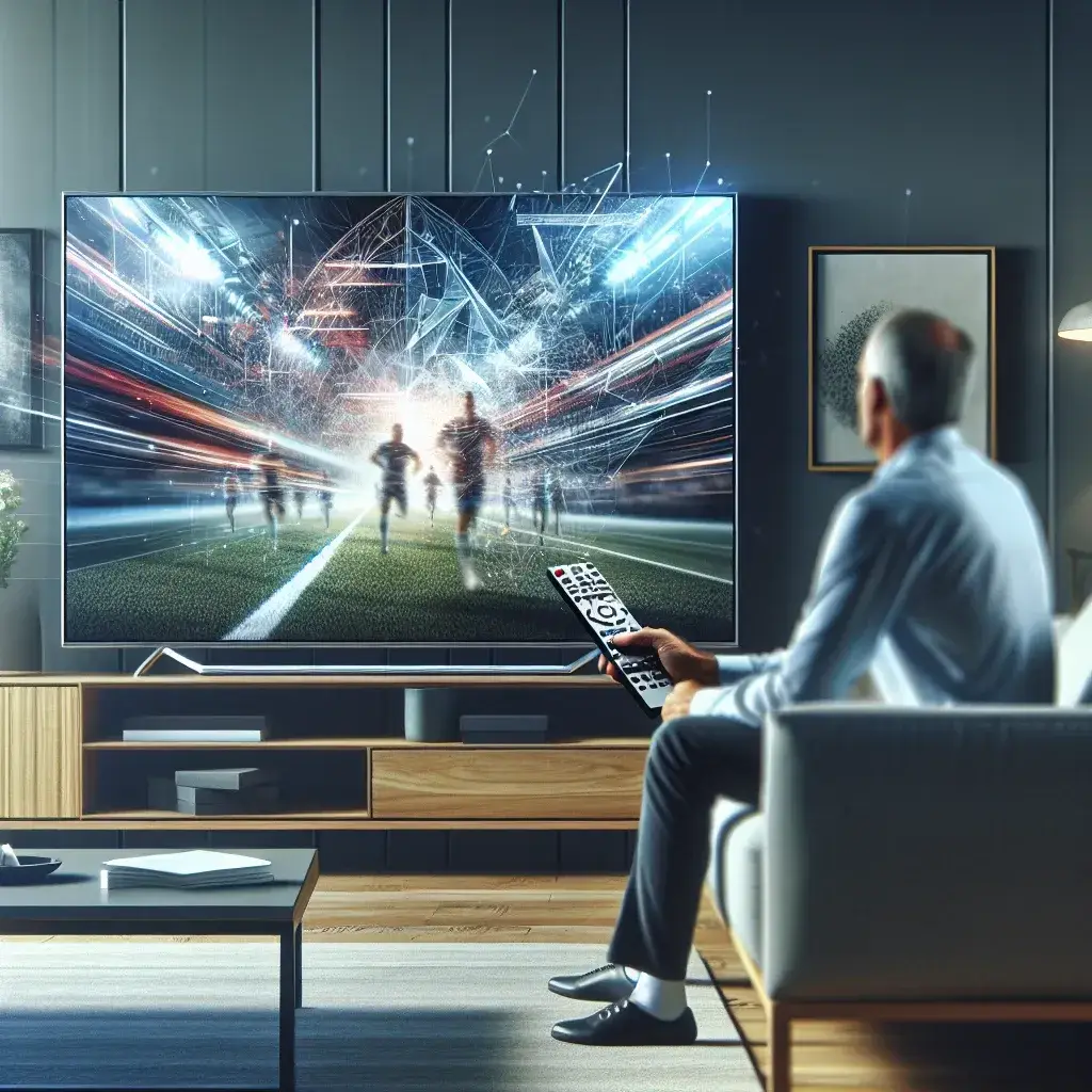 Alt text: "Roku interface displaying context-aware ad placement during a live TV broadcast, showcasing targeted advertising strategies for enhanced viewer engagement."