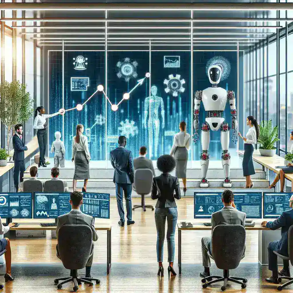 "Illustration of the top no-code robotic process automation platforms showcasing user-friendly interfaces and automation workflows to streamline business processes without programming skills."