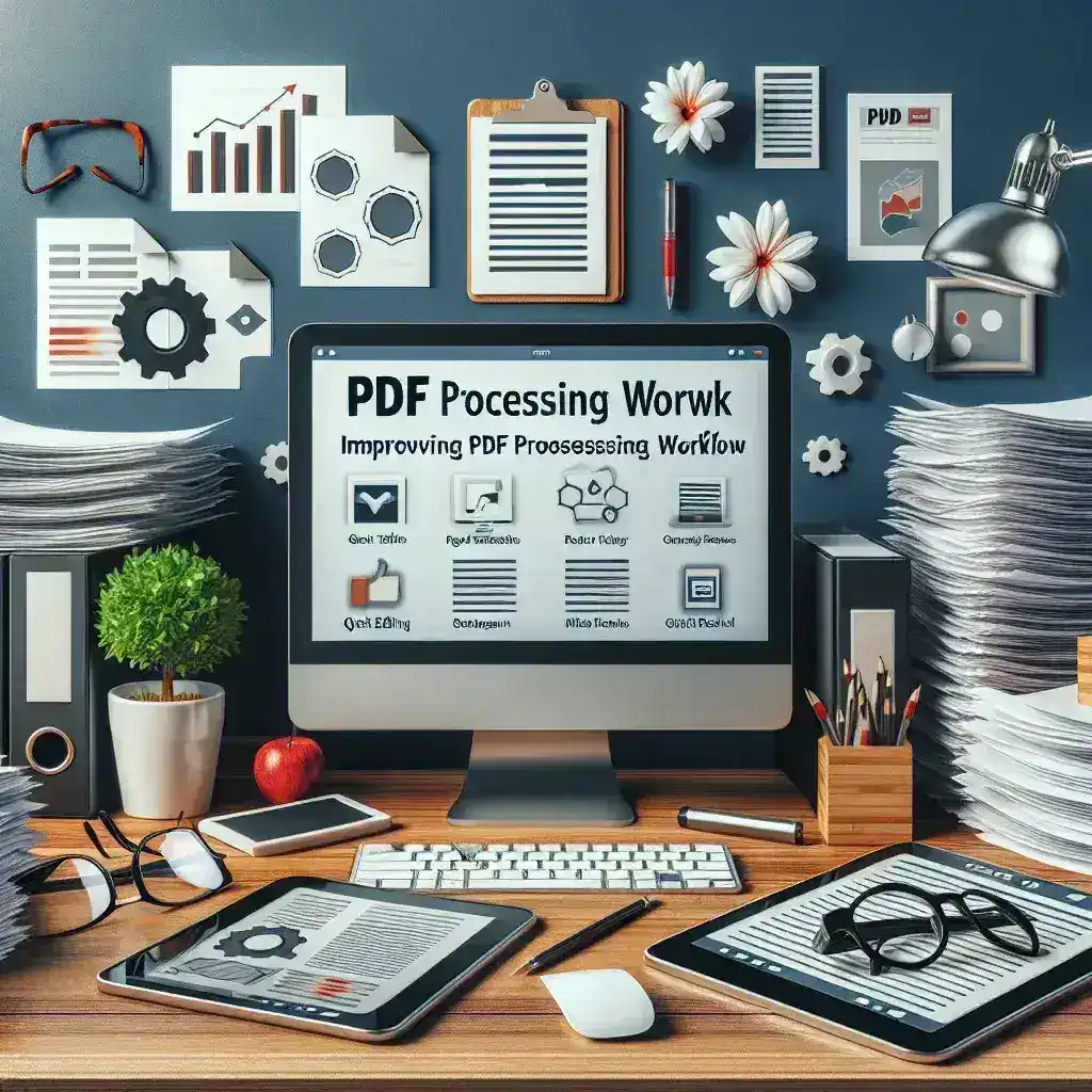 "Essential tools for enhancing PDF processing workflows, showcasing software interface and features for efficient document management."