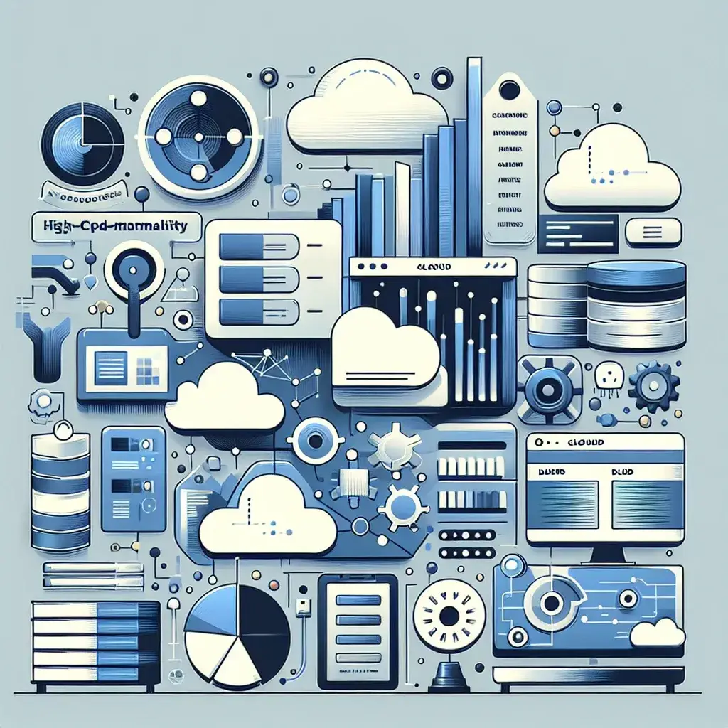 "Visual representation of various data management tools and techniques for high-cardinality metrics, showcasing graphs and dashboards that illustrate their applications in modern analytics."